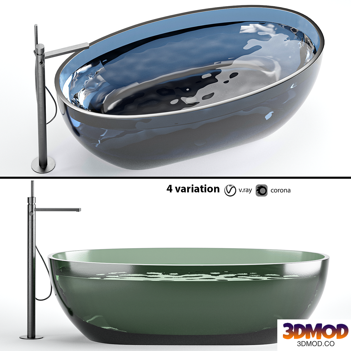 antonio lupi reflex glass bathtub 浴缸