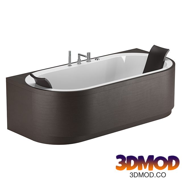 Attached bathtub with air massage Yuma Art 浴缸