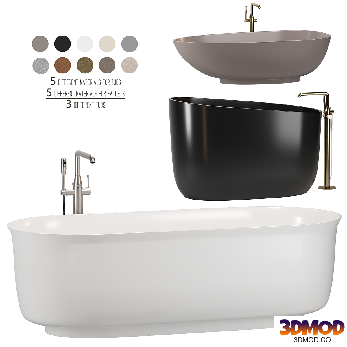 REXA bathtubs set 浴缸