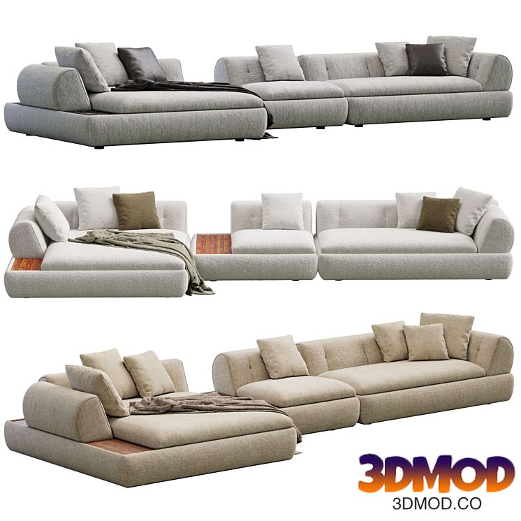Supermoon Sofa By Minotti 多人沙发
