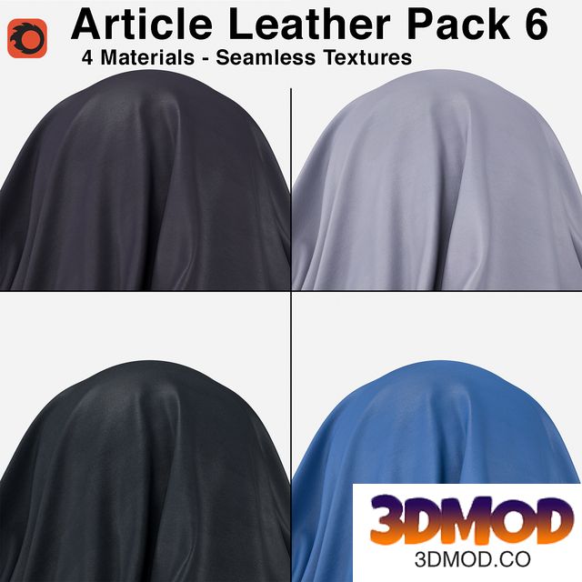 Maharam - Article Leather - Pack 6 (4 Seamless Materials) 皮革