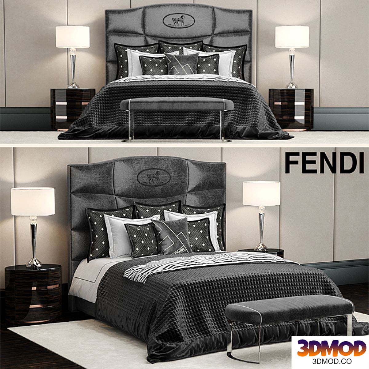 Bed Fendi George bed 双人床
