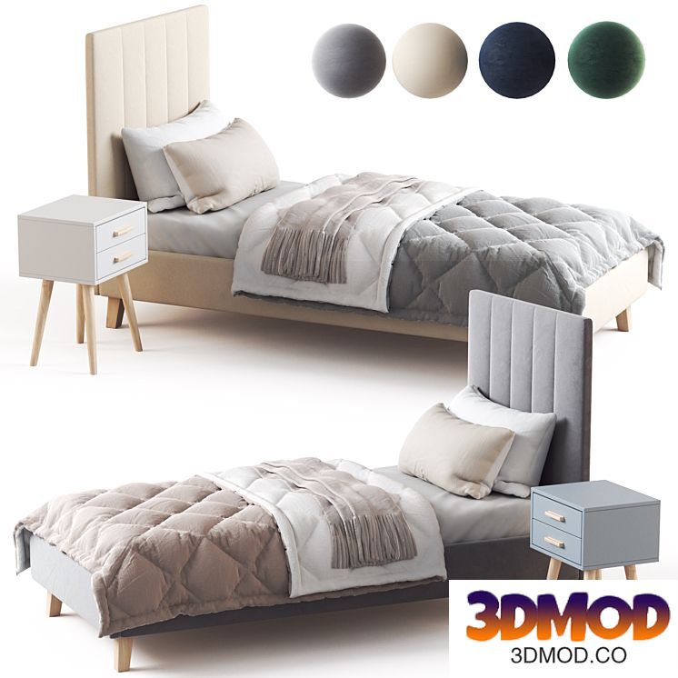 Bed Scaun 单人床
