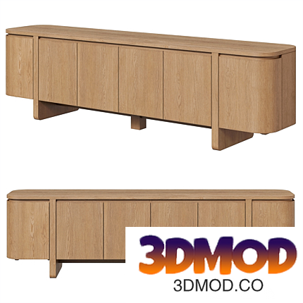 Elle Media Console by Four Hands 边柜