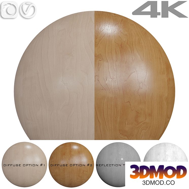 Seamless texture - Birch 木纹