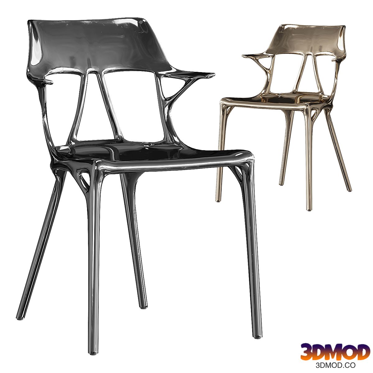 Dining chair Kartell AI metal Philippe Starck 单椅