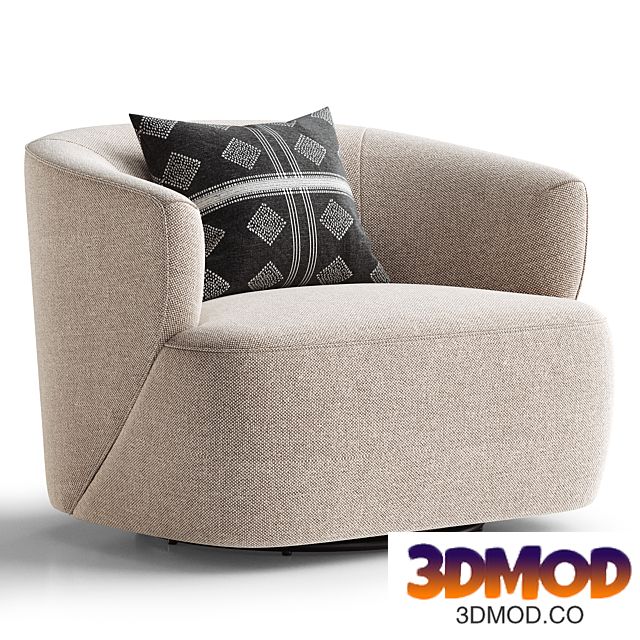 Mila Swivel Chair 单人沙发