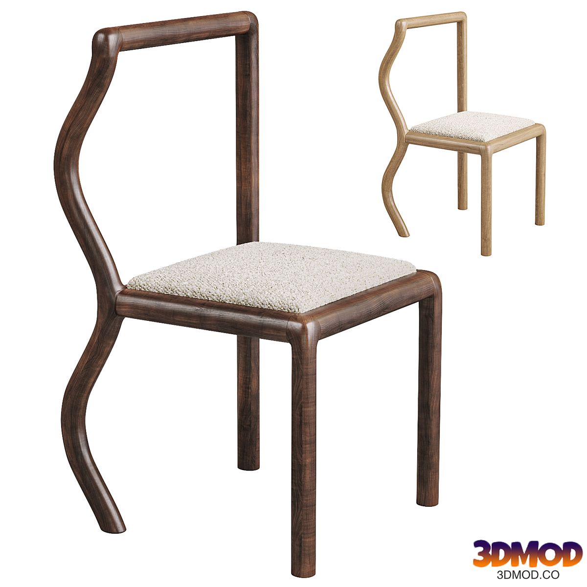 1st Dibs Squiggle Chair 单椅