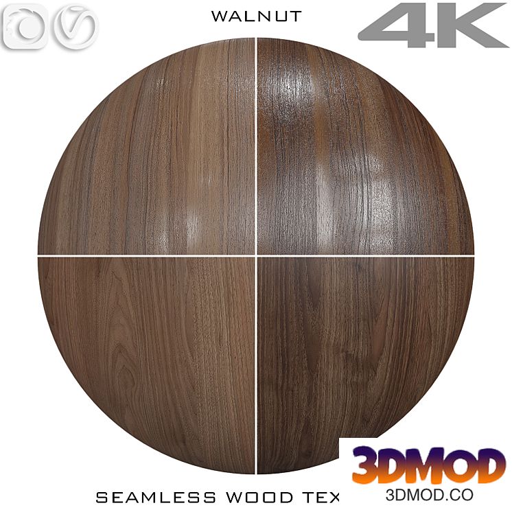Seamless wood texture - Walnut №5 木纹