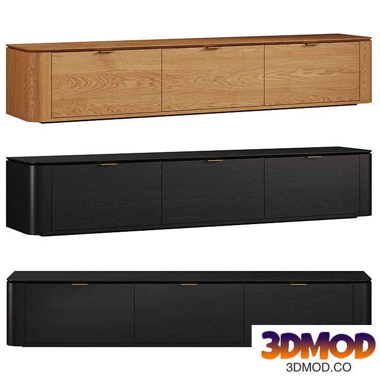 INTERIOR SECRETS Curve 2.4 TV Entertainment Unit 电视柜