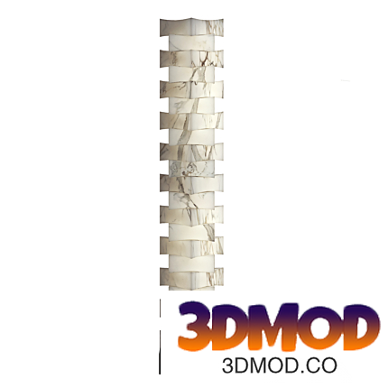 Stacked Alabaster Floor Lamp 落地灯