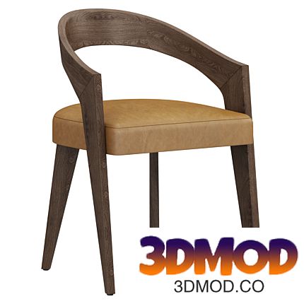 Restoration Hardware Chloe Leather Dining Armchair 单椅餐椅