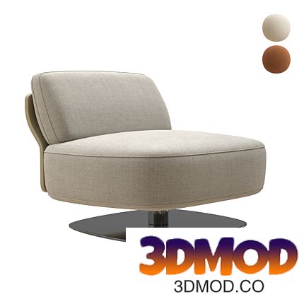 Minotti Saki armchair by Nendo 休闲椅