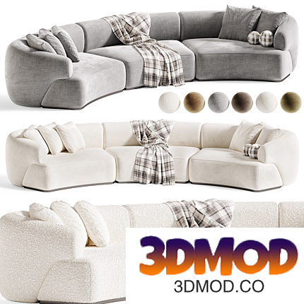 Monaco Sofa 02, Sofa Monaco 多人沙发