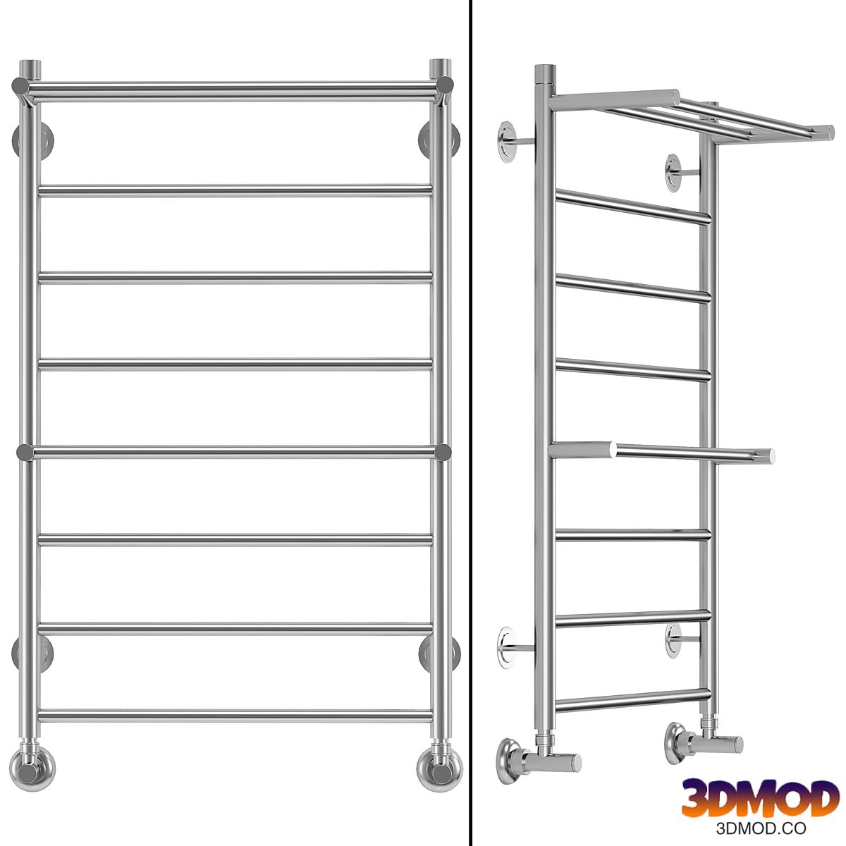 Water heated towel rail Terminus Ancona 80x55 (Ancona P8 500826) chrome 毛巾架