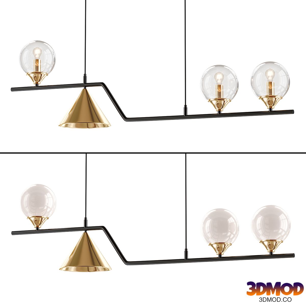 Nordic Style Black Chandelier 吊灯