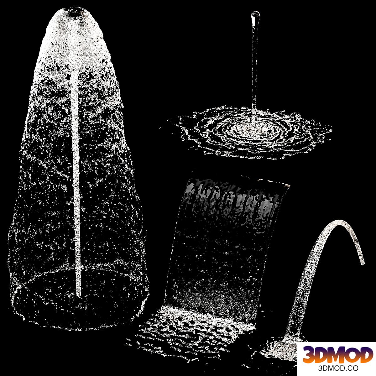liquid water fountain  喷泉