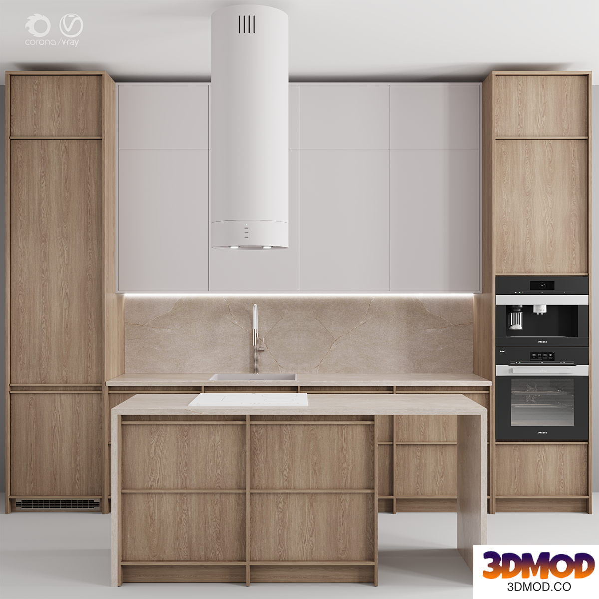 Kitchen №121 "Wood and Sand"