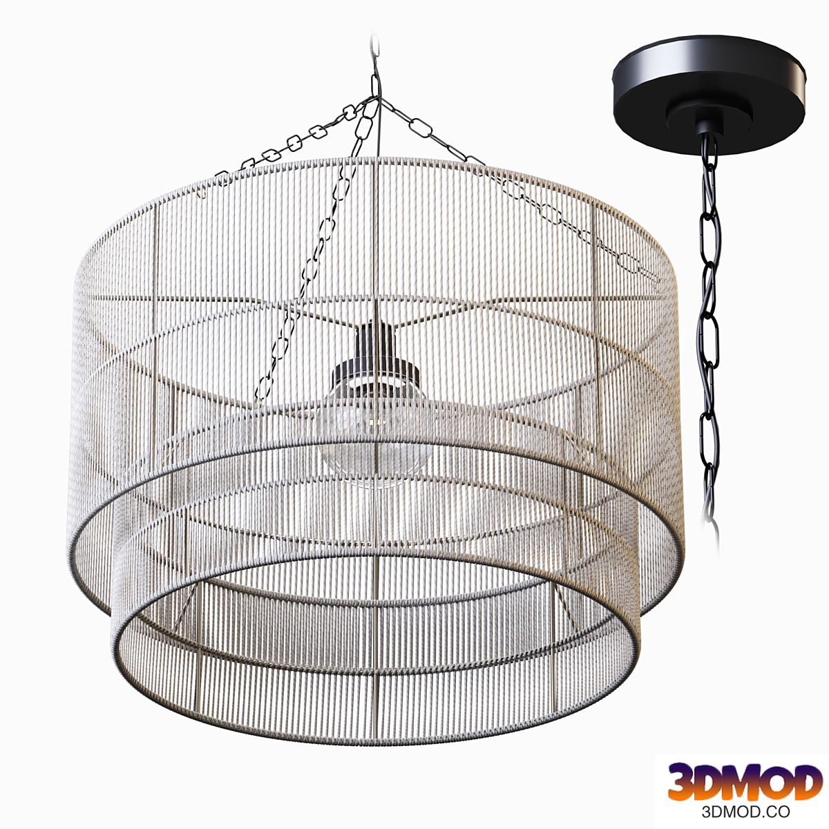 Palecek Tanner Outdoor Pendant Drum