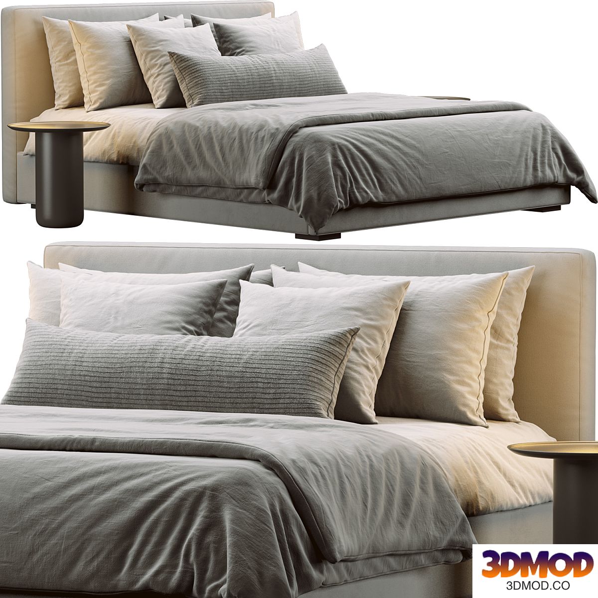 RH Modena Bed 双人床