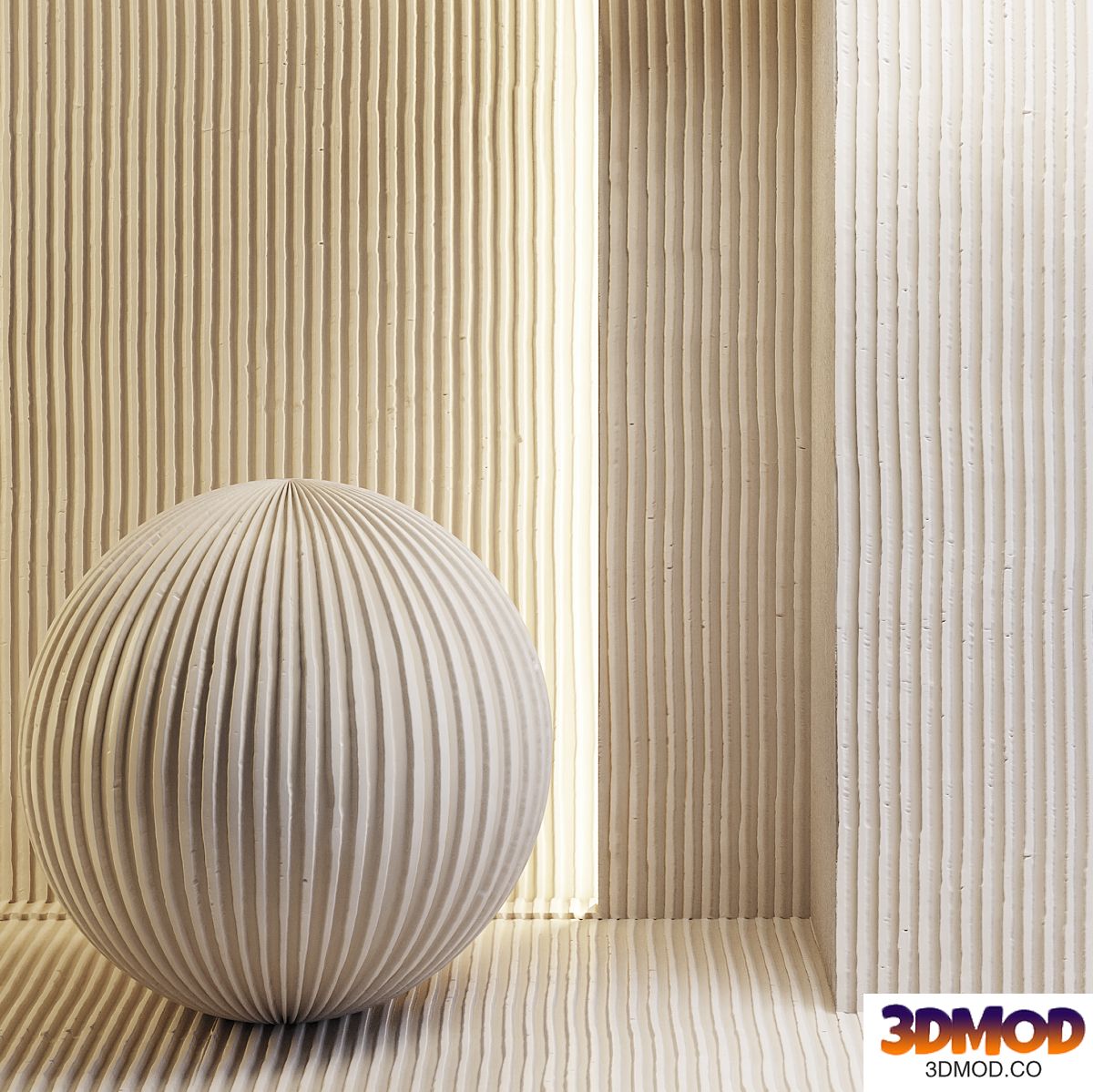 Plaster stripes 背景墙