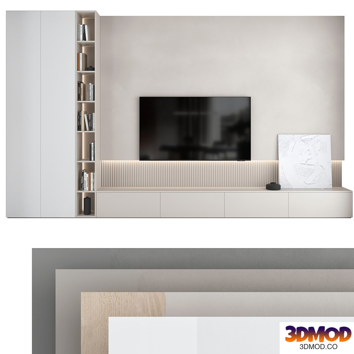 TV wall set 18 电视背景墙