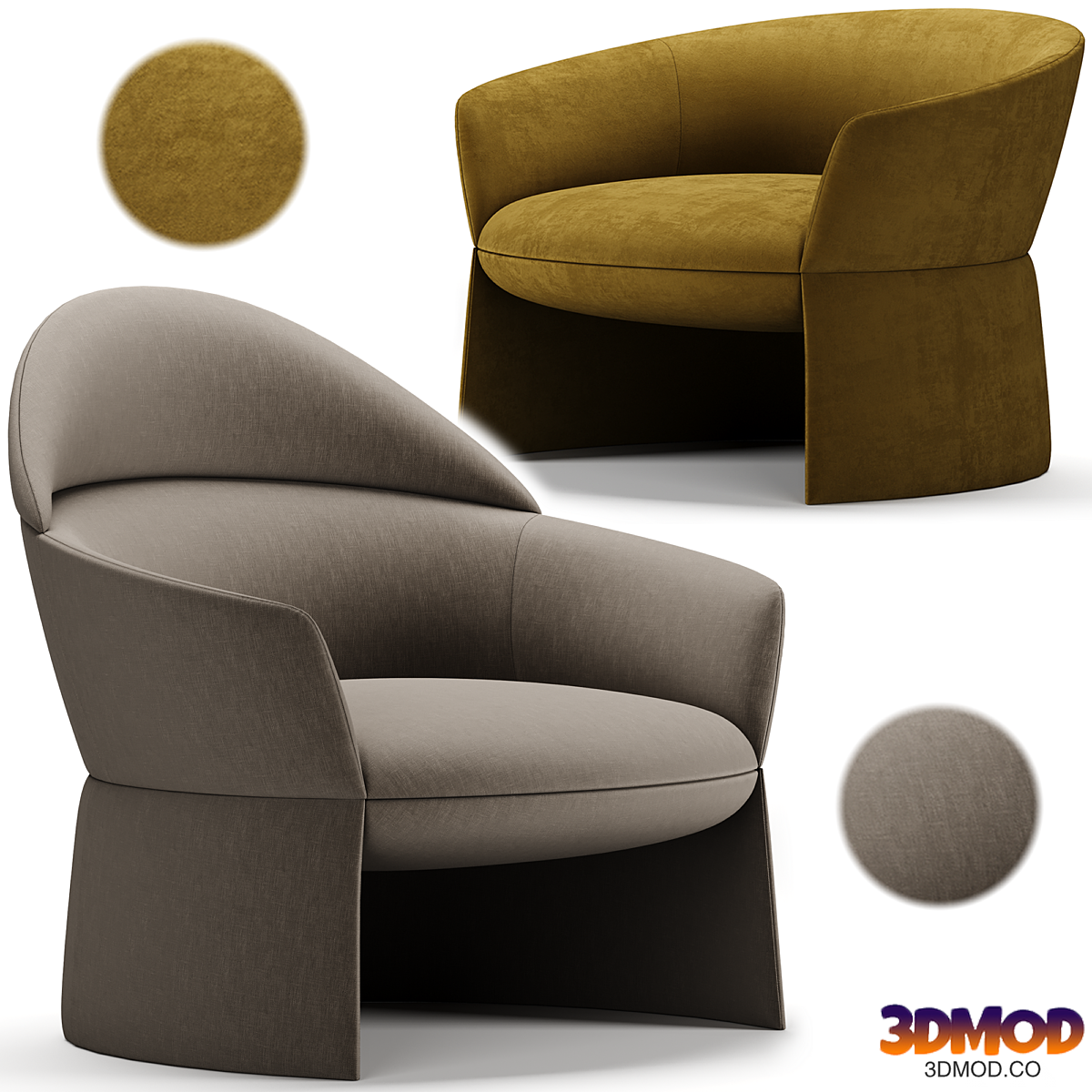 SWALE armchair - LaCividina 休闲椅