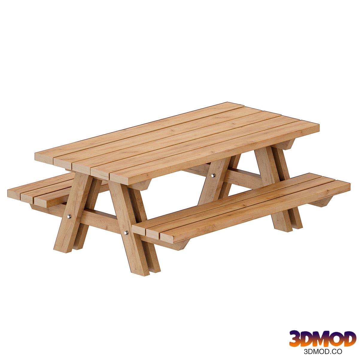 Outdoor Wooden Picnic Table