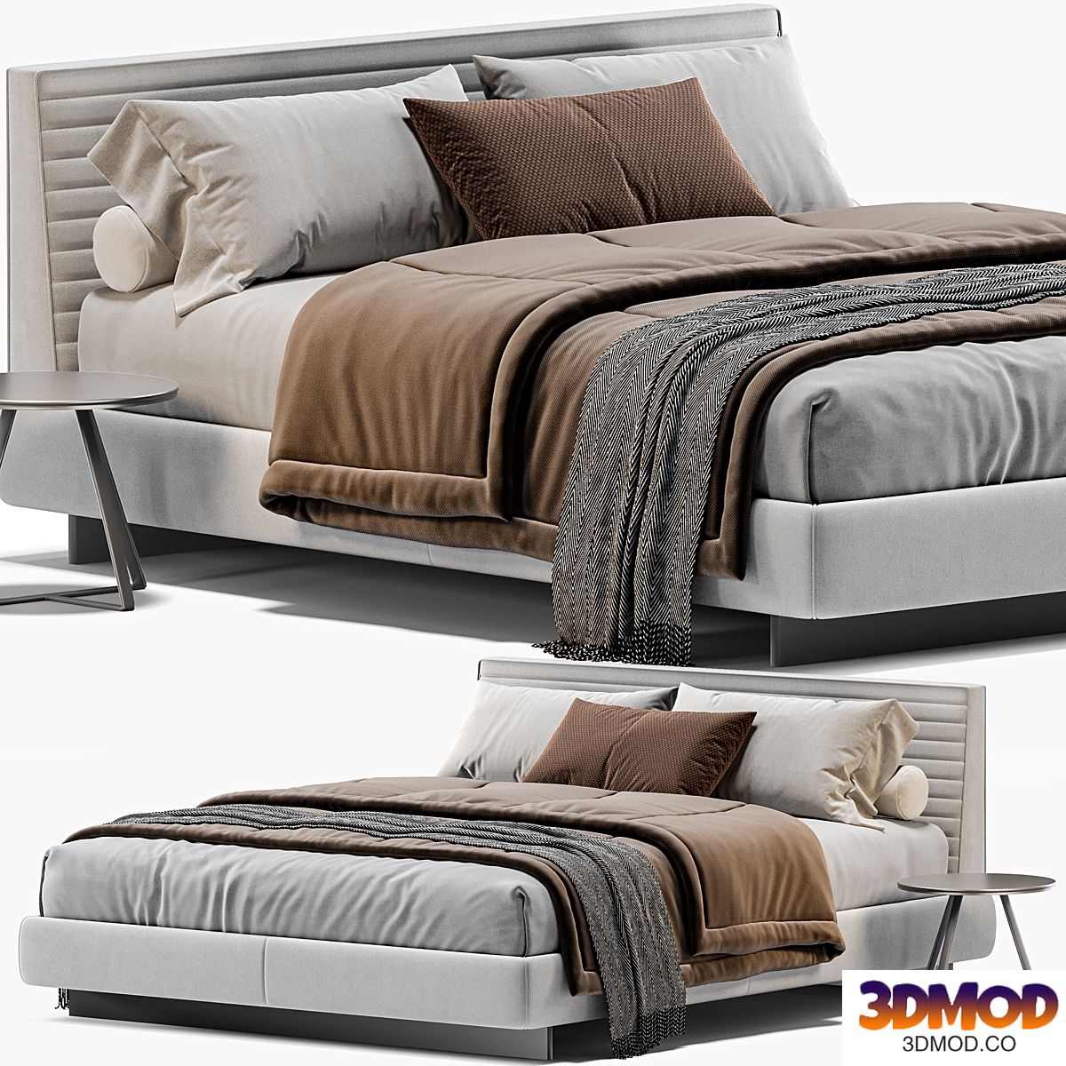 Minotti Roger Bed