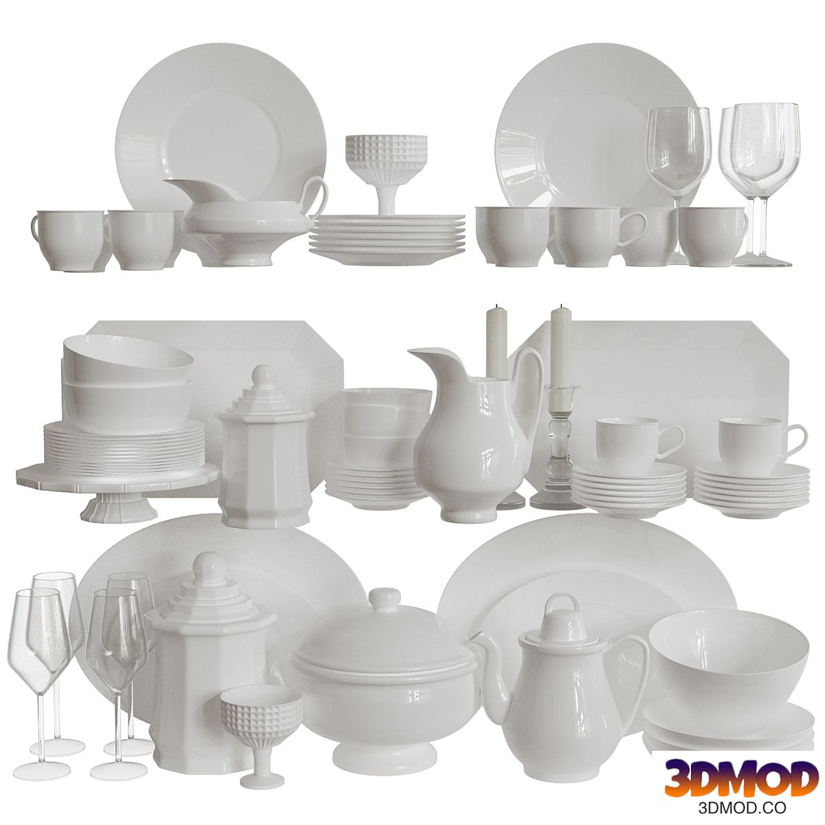 Set of Dishes 3 厨房用品
