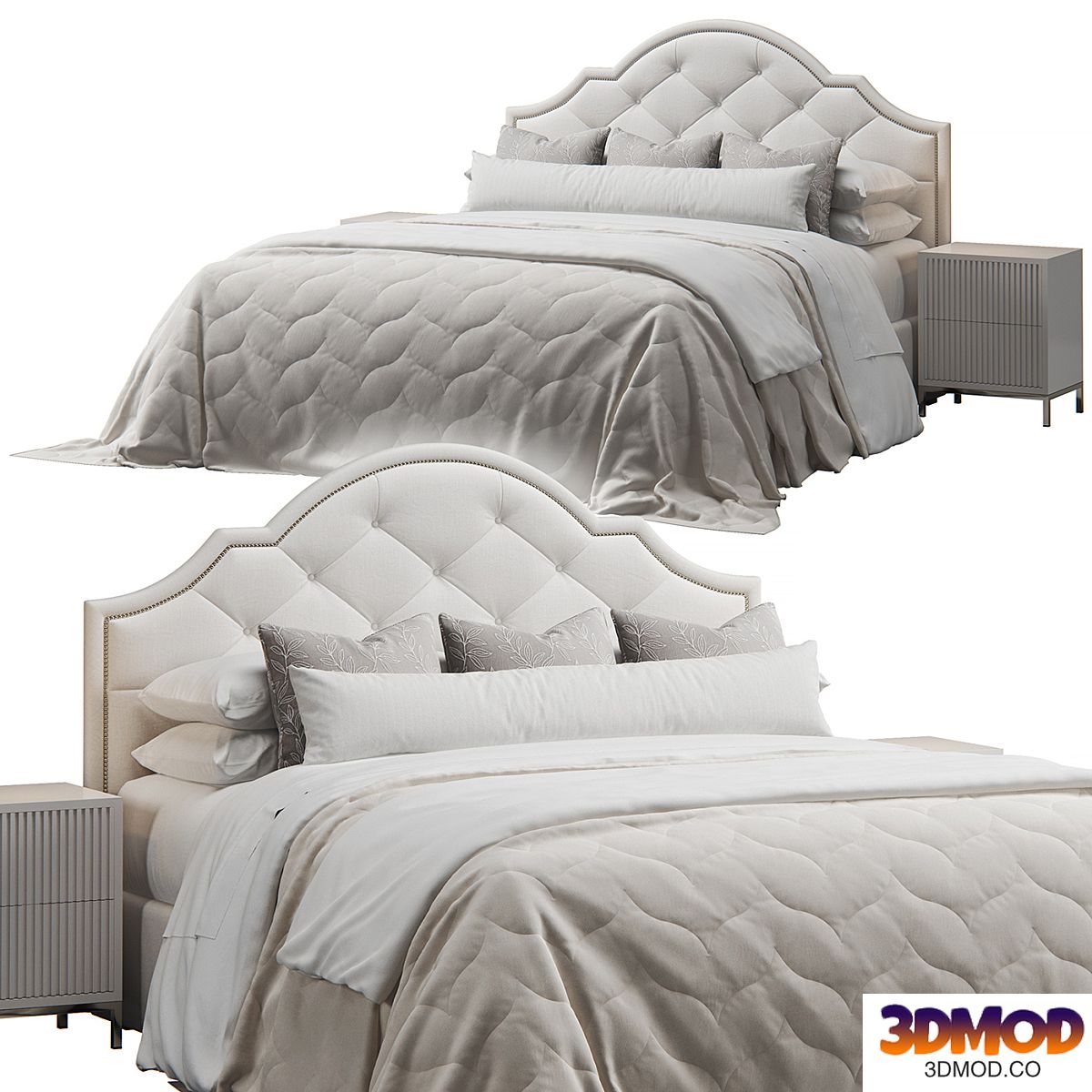 Bassett Bonnet Headboard Bed 双人床
