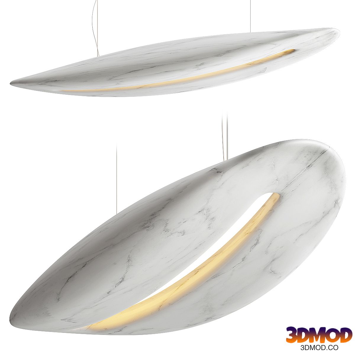 Organic Carrara Chandelier