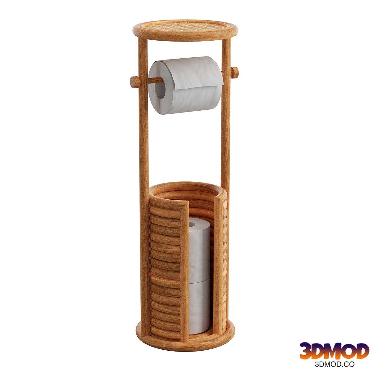 Marielle Rattan Toilet Paper Storage Stand 纸筒