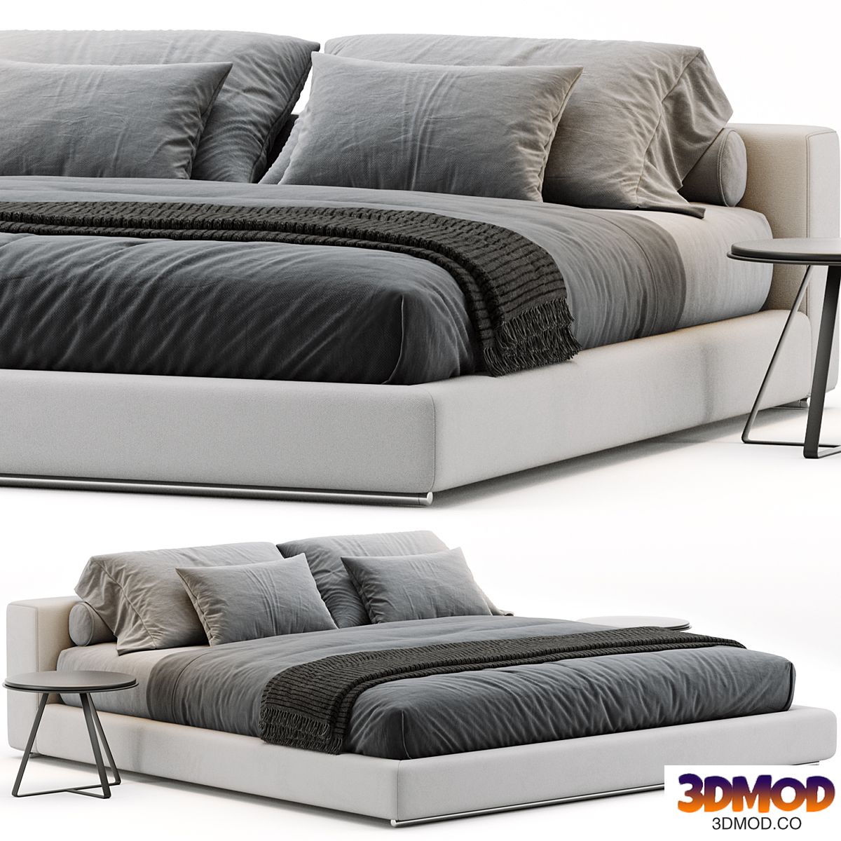 Flexform Groundpiece Bed