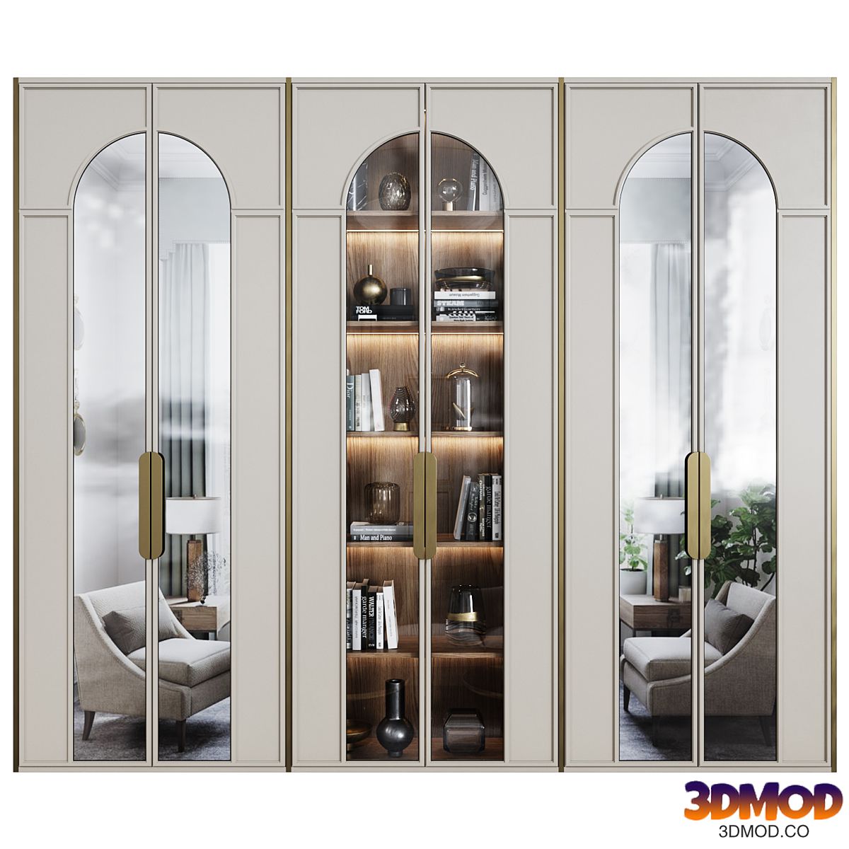 Art Deco Wardrobe 15