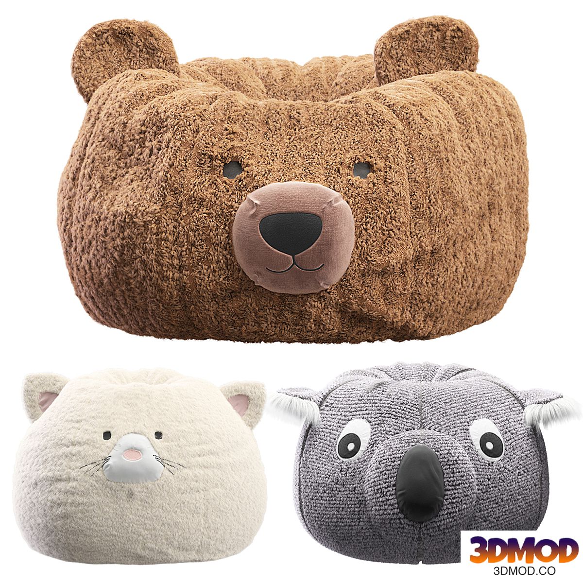 Pottery Barn Bean Bag Koala, Bear, Kitty