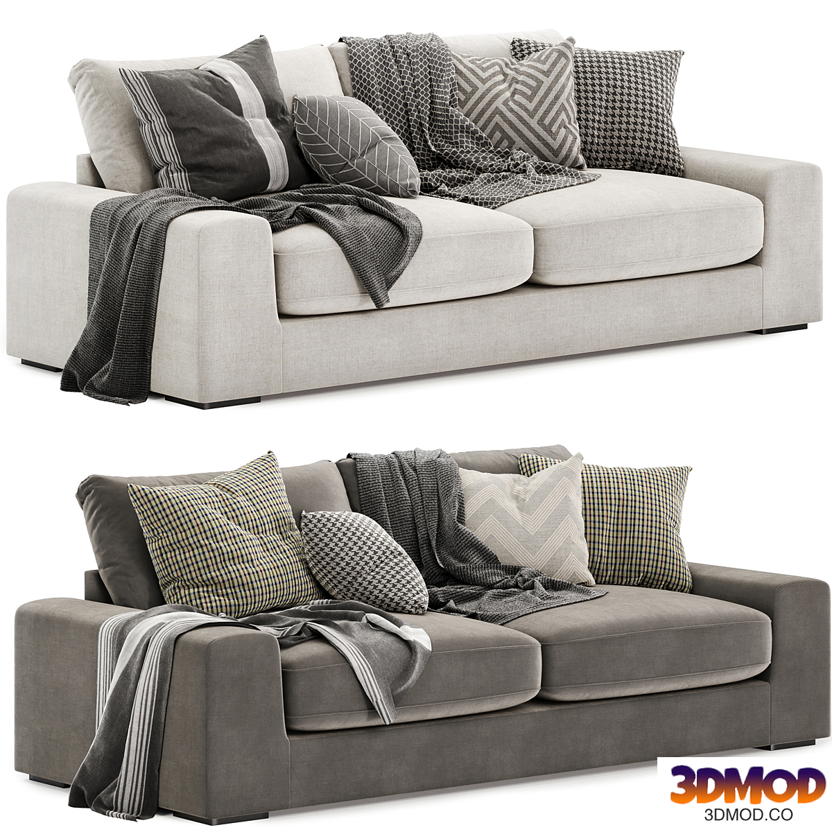 chill fabric 4 seater sofa 双人沙发