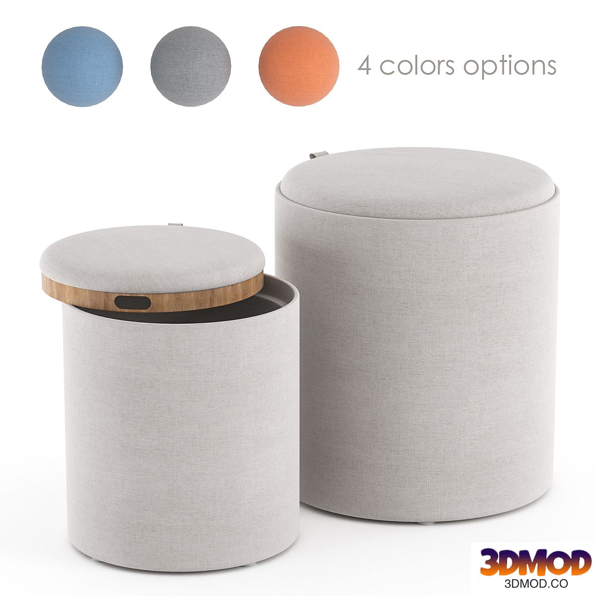 Tray Nesting Ottoman Set 凳子