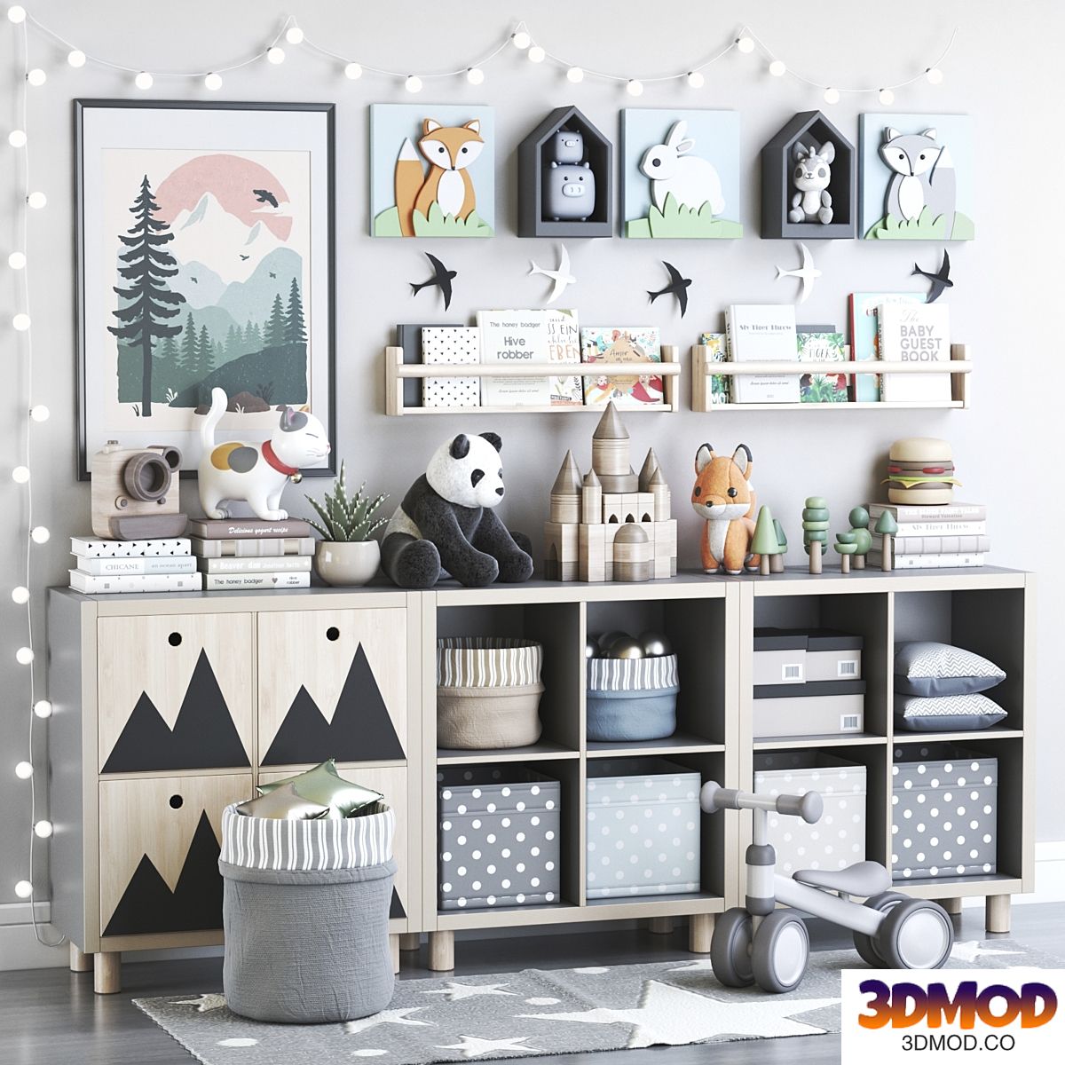 Childrens furniture with toys