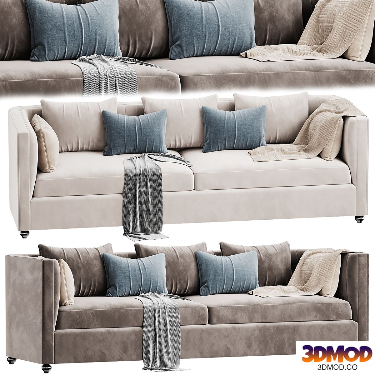 Straight_sofa 双人沙发