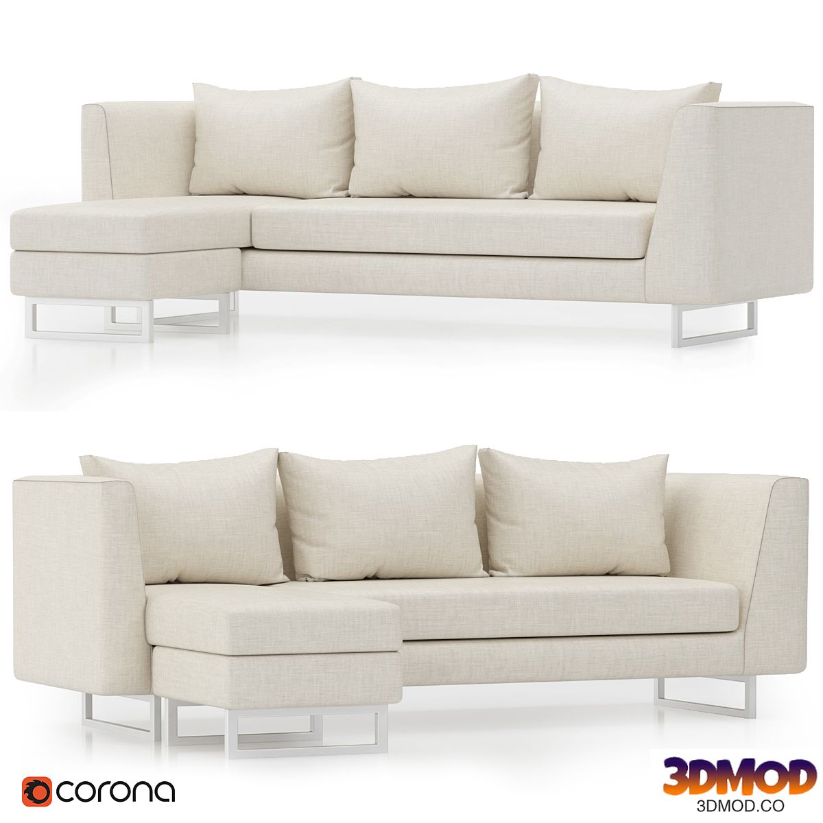 Matthew sectional sofa 三人沙发