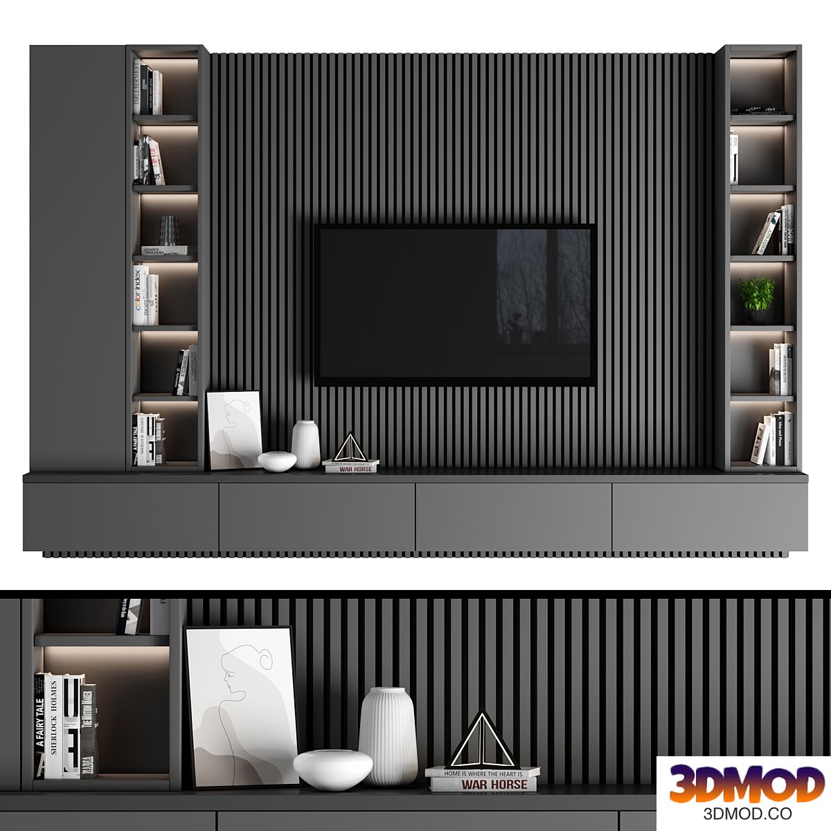 TV Wall 90 电视背景墙