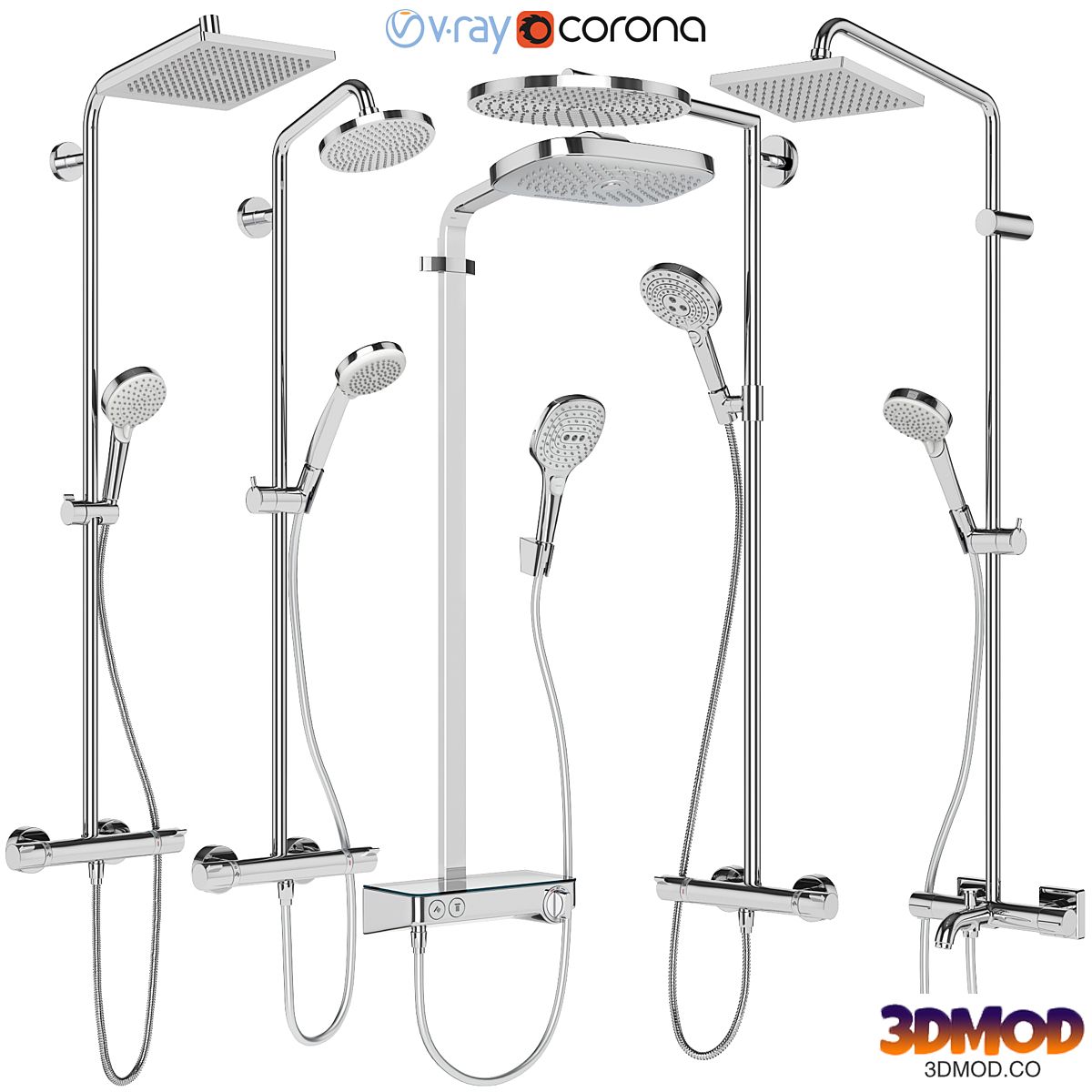 Shower systems Hansgrohe set 155