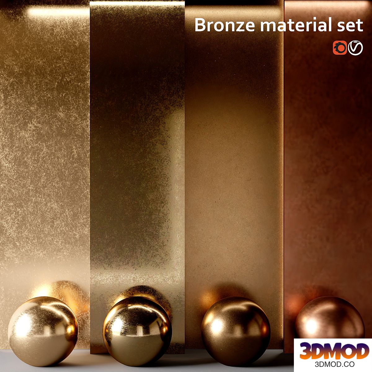 Material set Bronze 金属面板