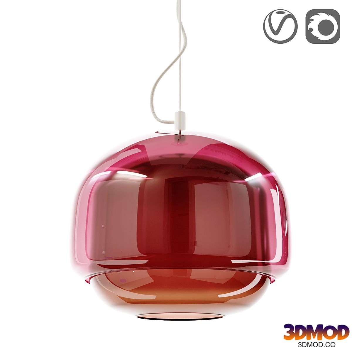 Stained glass lamp, Kinoko