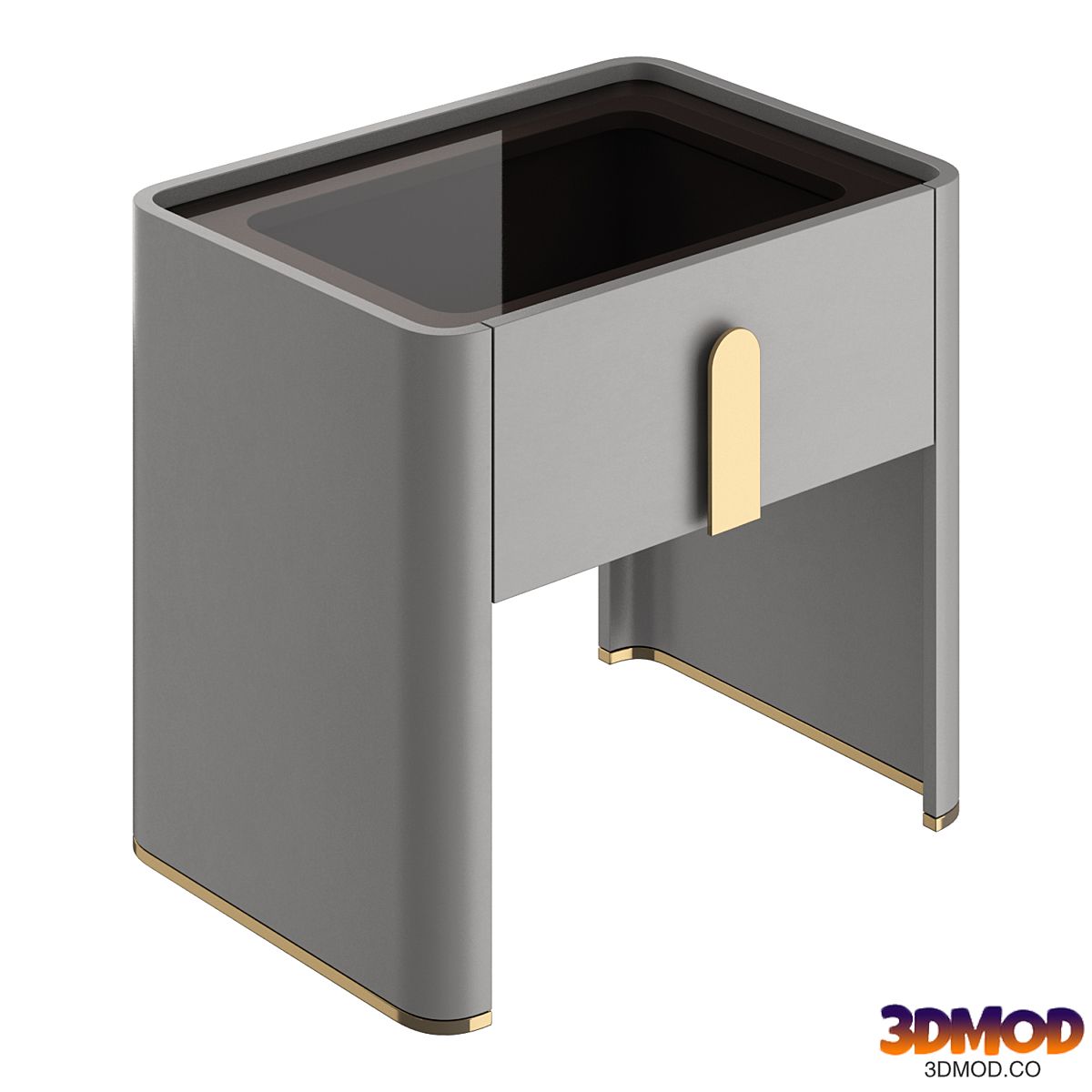 Italian light luxury bedroom bedside table 床头柜