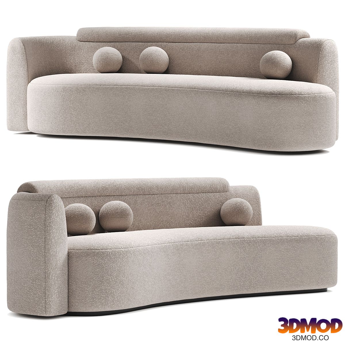 Wave sofa by Daniel Boddam 多人沙发