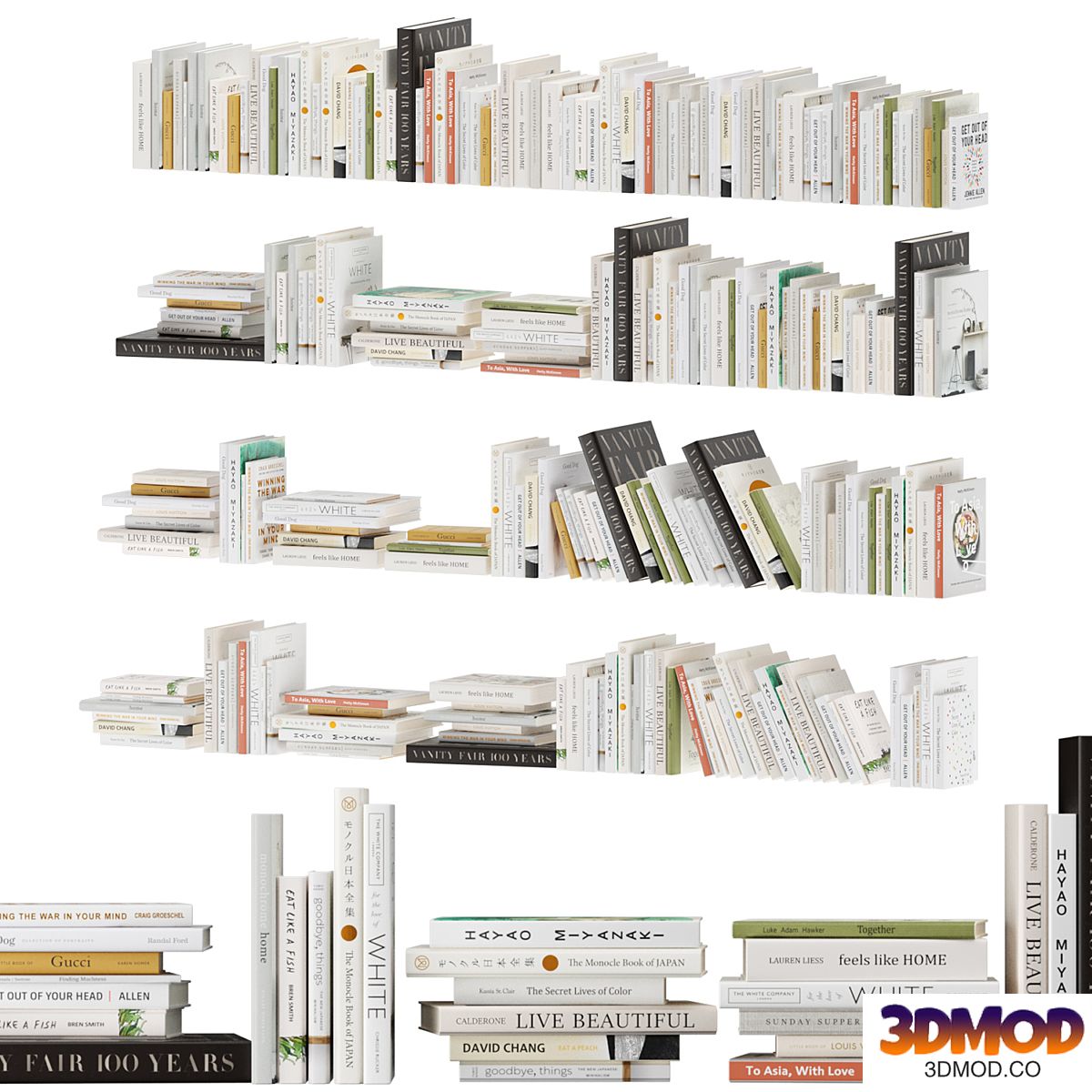 Set of decorative books, collection 3