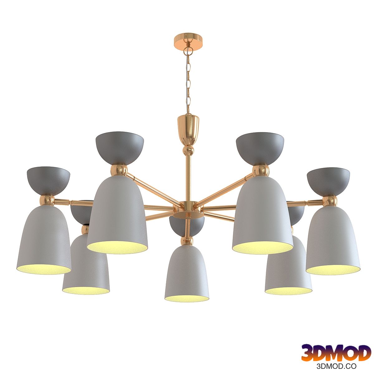 Suspension lamp maytoni cloches