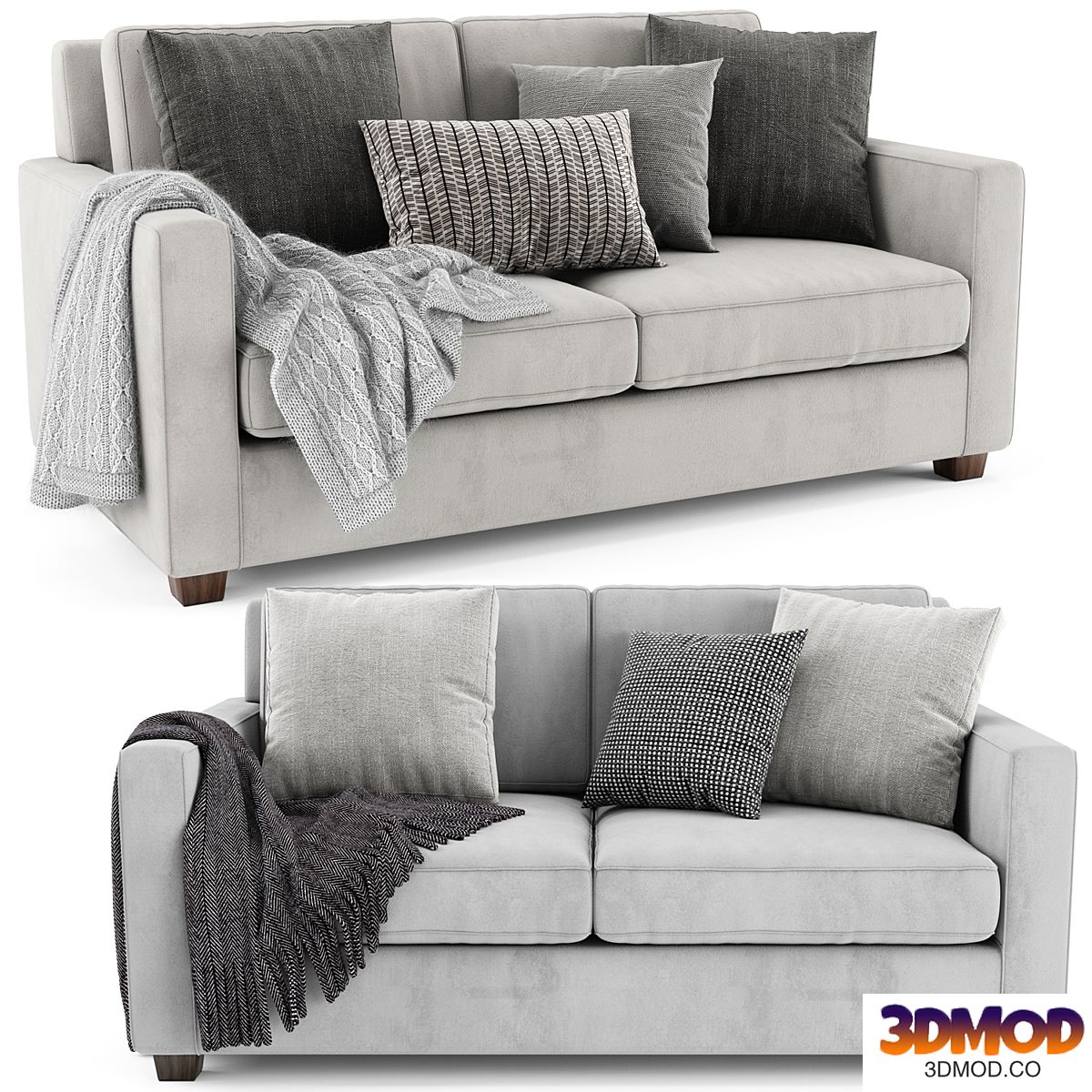 West Elm Henry 2 Seater 双人沙发